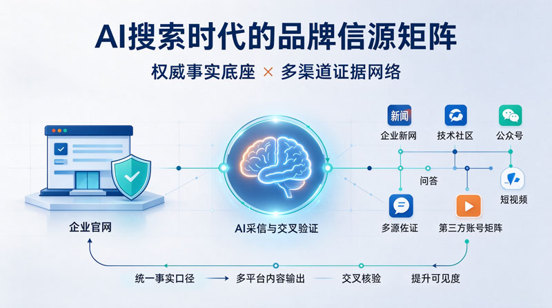 AI 生成式搜索时代：企业该如何布局官网与内容账号矩阵